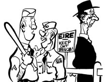 It’s no good Elmer, he says we can’t go looking for it until after the war